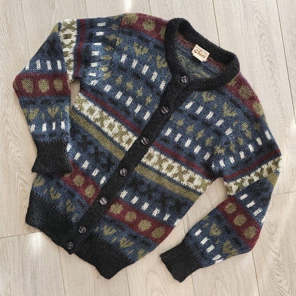 Vintage Sweaters - Vintage Cottagecore Wool Cardigan